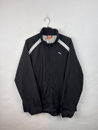 Puma Black Windbreaker Jacket Size L