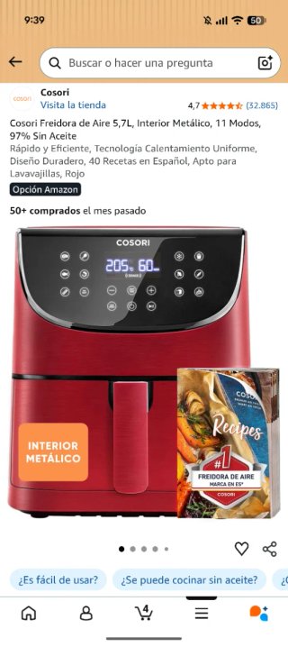 Freidora de Aire Cosori