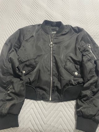 Cazadora Bomber Negra Pull&Bear