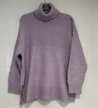NUEVO. Jersey de punto cuello alto mujer. Talla XL