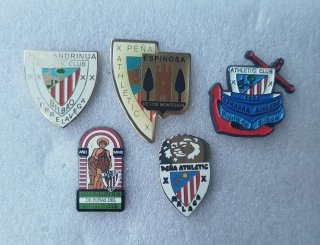 Lote de 5 Pins de Peñas del Athletic Club