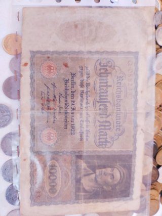 Billete antiguo 10000 Reichsbanknote 1922