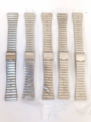 Lote de 5 brazaletes de acero de 18mm
