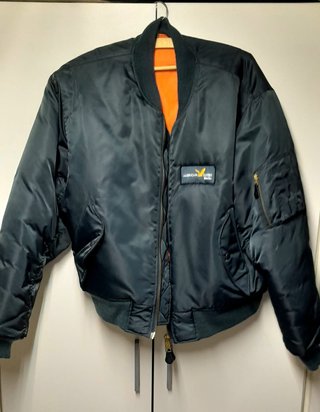 Chaqueta Bomber American Flyers. Azul Talla L.