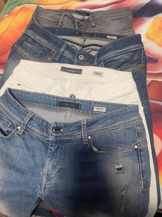 Lote 4 Pantalones Salsa Push Up T.36/38