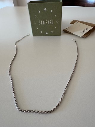 Cadena San Saru Chotee bañada en Plata de Ley 925