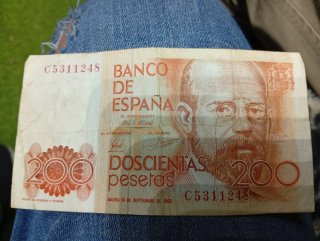 Billete de 200 Pesetas de 1980