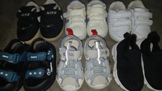 Lote de 6 pares de zapatos para niño 12cm