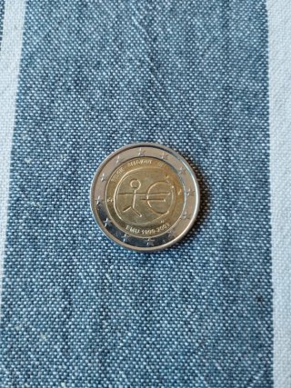 Moneda 2 Euros Conmemorativa Bélgica 1999-2009