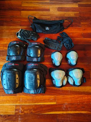 Lote de Protecciones para Skate y Longboard