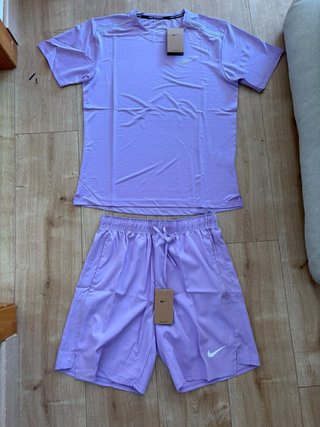Conjunto Running Nike Morado Talla L