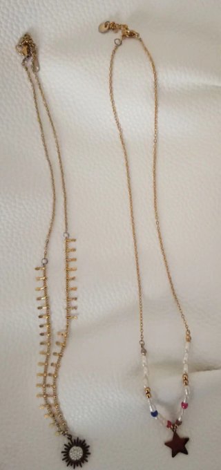 Set de 2 Cadenas con Colgantes