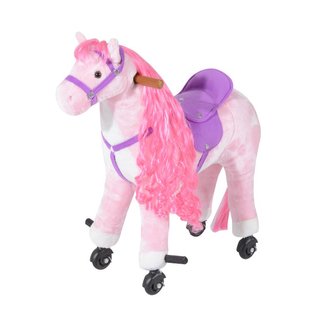 Caballo Balancín para Niños 2+ Años con 4 Ruedas,