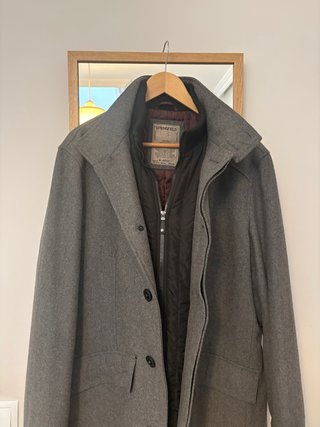 Abrigo de paño Springfield Gris Talla XL