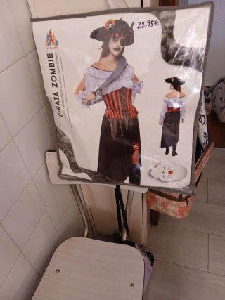 Disfraz de Pirata Zombi Mujer Talla M