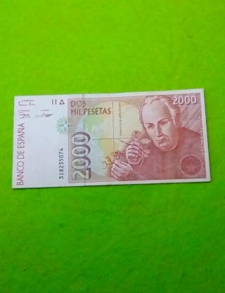 Billete de 2000 Pesetas (1992)