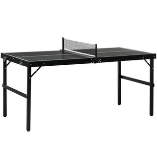 Mini Mesa de Ping Pong Plegable con Red de Juego y