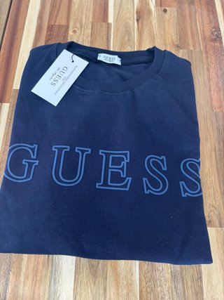 Sudadera Guess Azul con Etiqueta