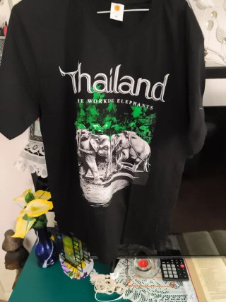 Camiseta Negra Thailand Talla XL