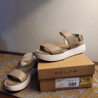 Sandalias Unisa Piel Plataforma Talla 37