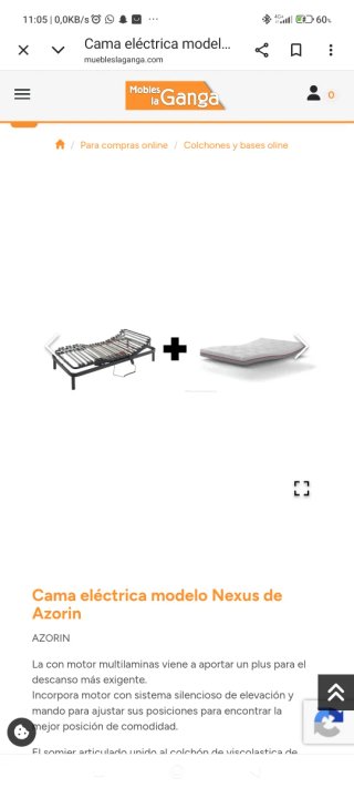 Cama Articulada Eléctrica Nexus Azorin
