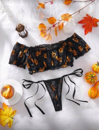 Conjunto de Lencería Halloween