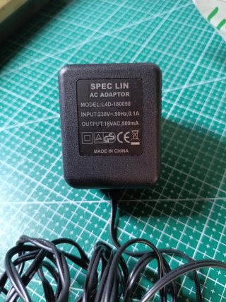 Transformador AC Adaptor Spec Lin L4D-180050