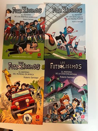Lote 4 libros Los Futbolísimos (Roberto Santiago,