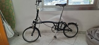 Bicicleta Plegable Brompton Negra