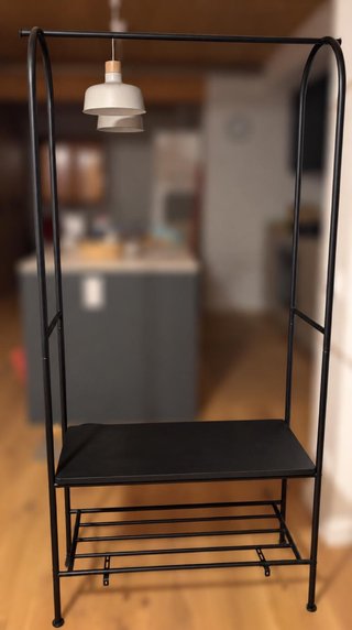 Perchero recibidor Ikea negro