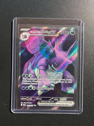 Carta Pokémon Nidoking EX Team Rocket 216/182