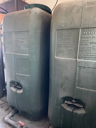 2 Depósitos de Agua de 1000 Litros 2 unidades 90€