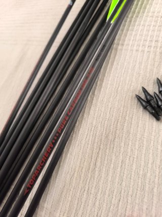 Set de Flechas de Carbono Toparchery ID 6.2 .
