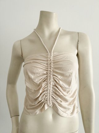 Top crop blanco Oysho L
