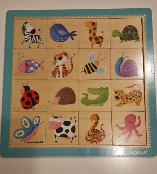Puzzle de Madera Goula con Animales