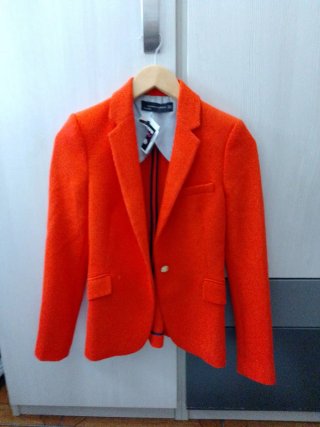 Chaqueta Blazer Naranja Zara