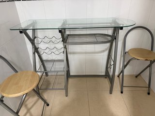 Mesa de cocina de cristal