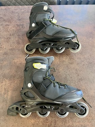 Patines línea talla 47 + bolsa+rodilleras+coderas