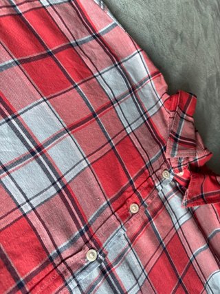 Camisa de cuadros coral L.O.G.G. Talla 46