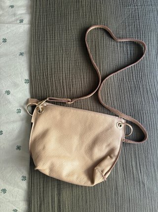 Bolso Bandolera de Piel Nude