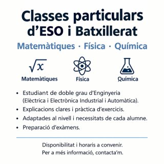 Clases particulares fisica, quimica y mates