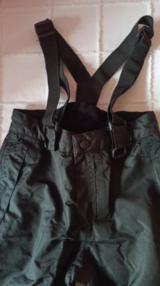 Pantalón de Esquí Negro con Tirantes
