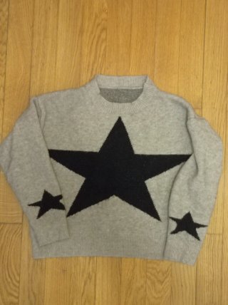 Jersey de lana con estampado de estrellas