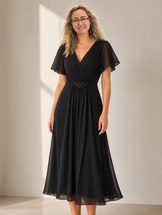 Vestido de fiesta vintage negro