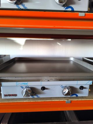 Plancha a gas de acero inoxidable