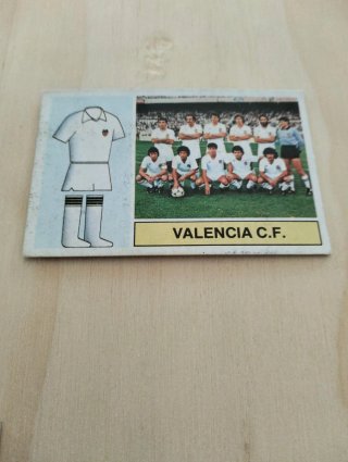 Cromo Valencia C.F. Liga 82-83