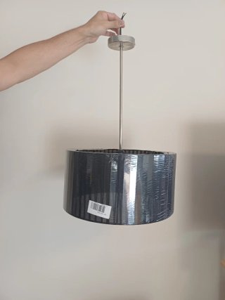 Lámpara de techo negra