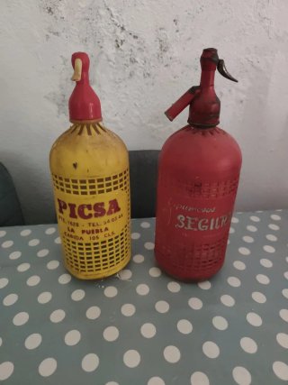 Set de 2 Sifones Vintage Picsa y Segura