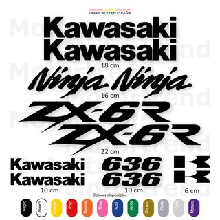 Kit Vinilos Kawasaki Ninja ZX6R ZX-6R 636