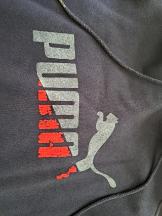 Sudadera Puma azul y Roja Talla L